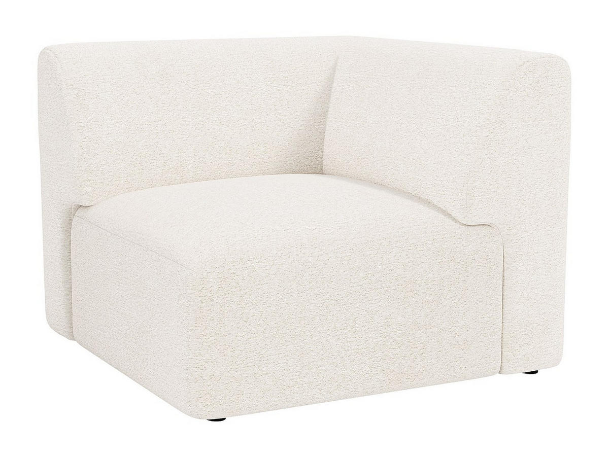 SESSEL mit gerader Rückenlehne - 1 Person - stoff - weiß Pogni - Weiß, Textil (97/73/97cm) - Vente-Unique