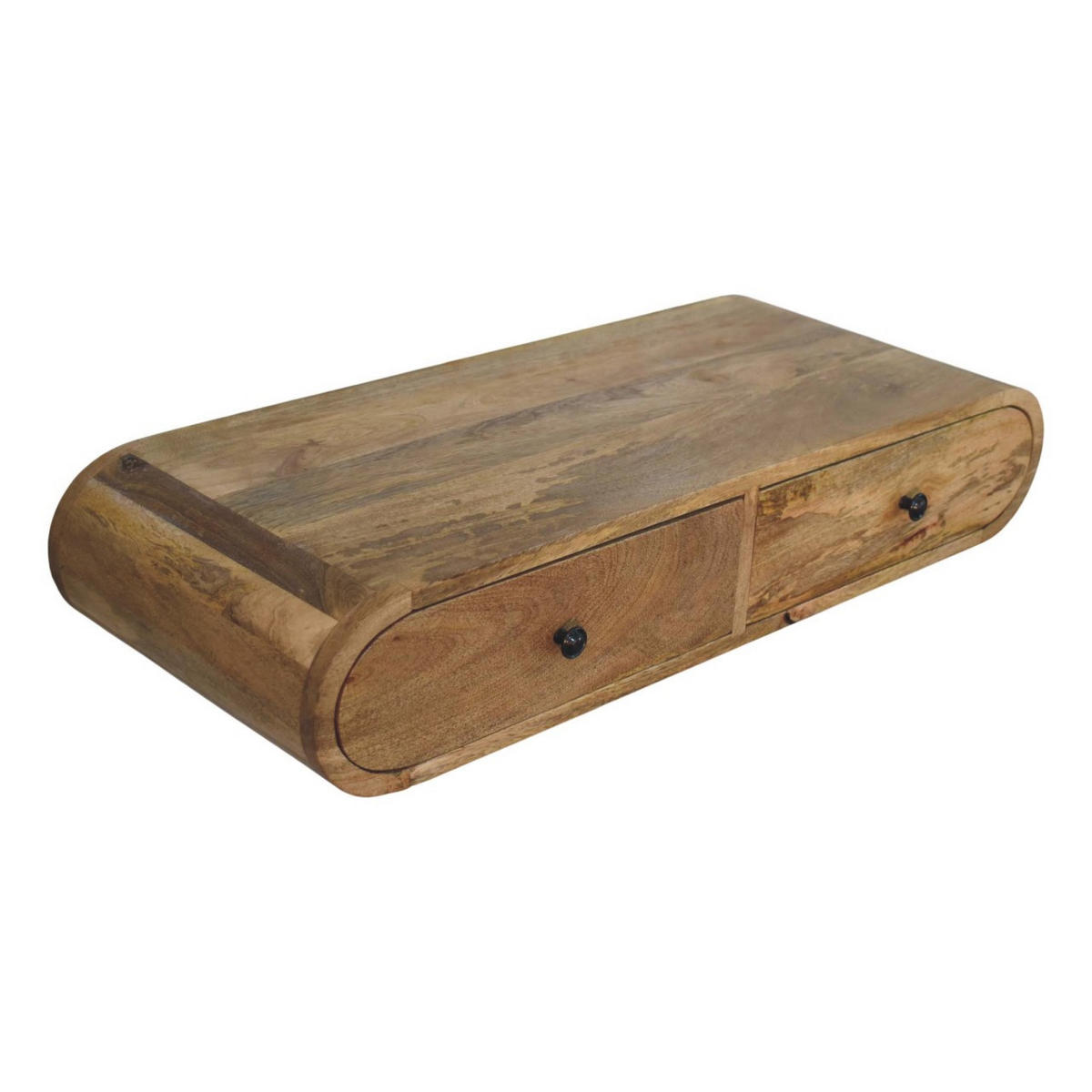 KONZOLNI STOL Contour, zidni - smeđa, drvo (80/15/32cm) - Artisan Furniture
