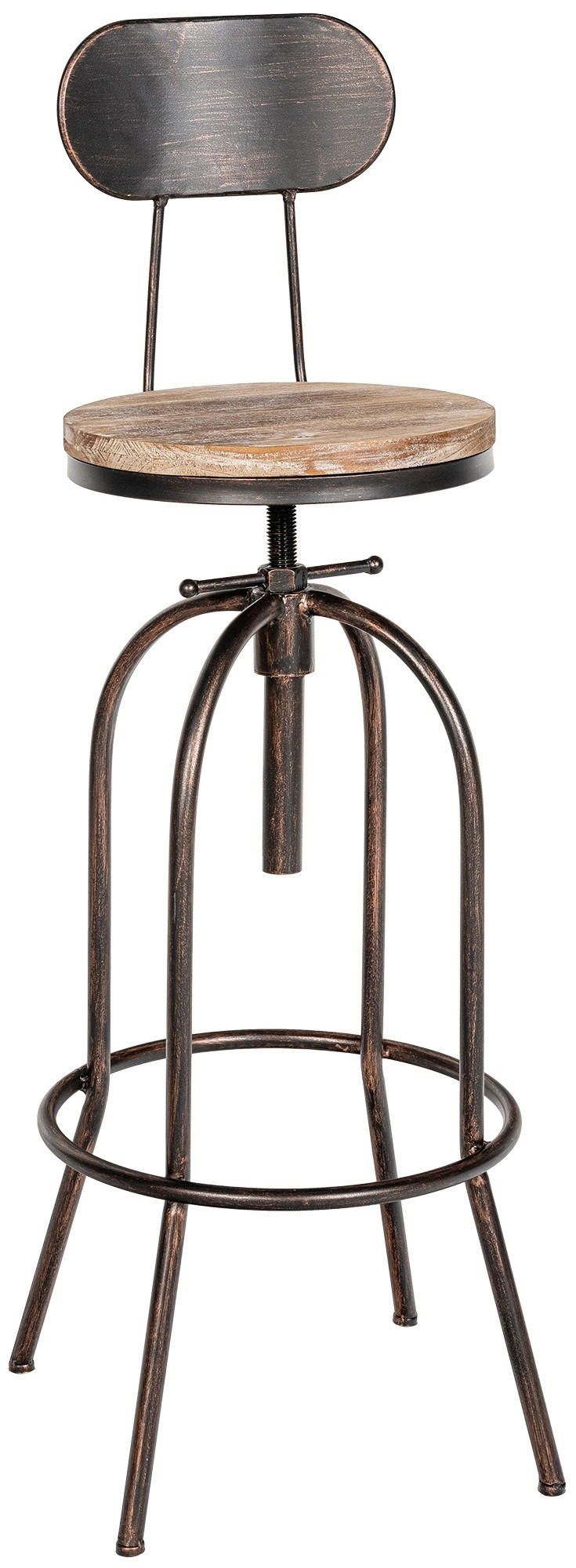 furnicato Barhocker Bronze 51x108x51 cm