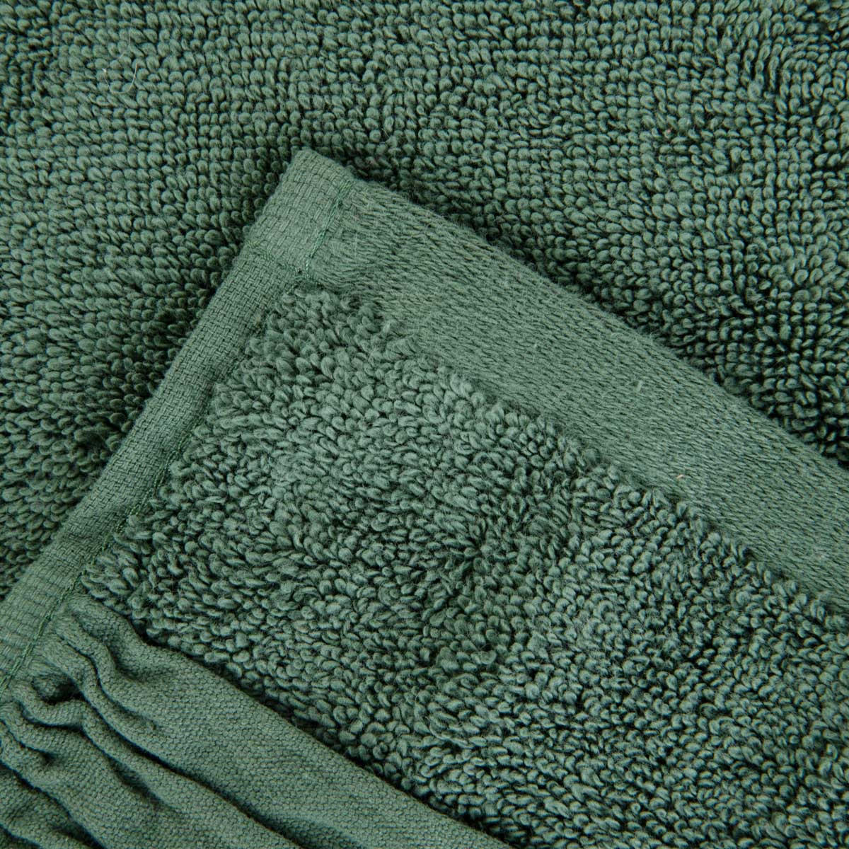 BADETUCH Meride grün 50/90 cm - Grün, Textil (50/90cm) - Homla