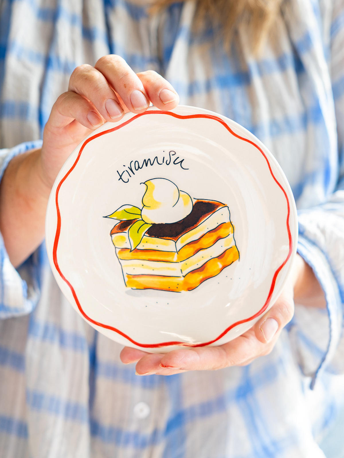 TELLER Pasta Tiramisu in Bunt - 18cm - Multicolor, Keramik (18/18/2cm) - Blond Amsterdam