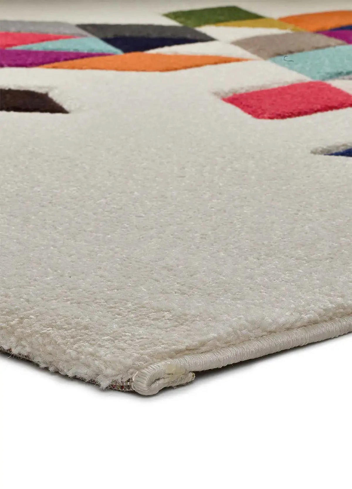 KURZFLORTEPPICH Mehrfarbig Boutique 80/150 cm - Beige/Multicolor, Naturmaterialien/Textil (80/150cm) - Atticgo