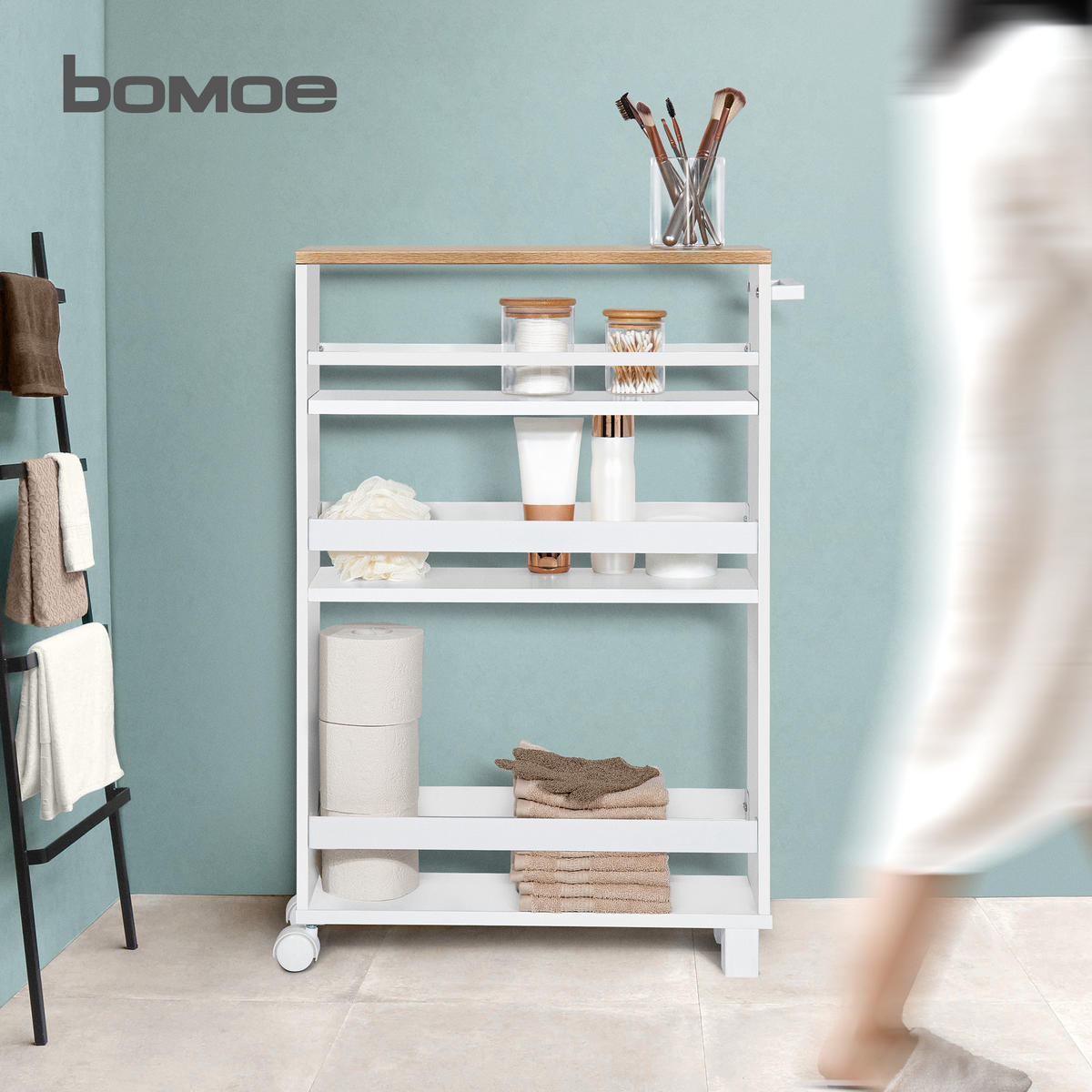 NISCHENWAGEN Hylla 50/79 cm Eiche - Eichefarben, Metall (15/79/50cm) - BoMoe