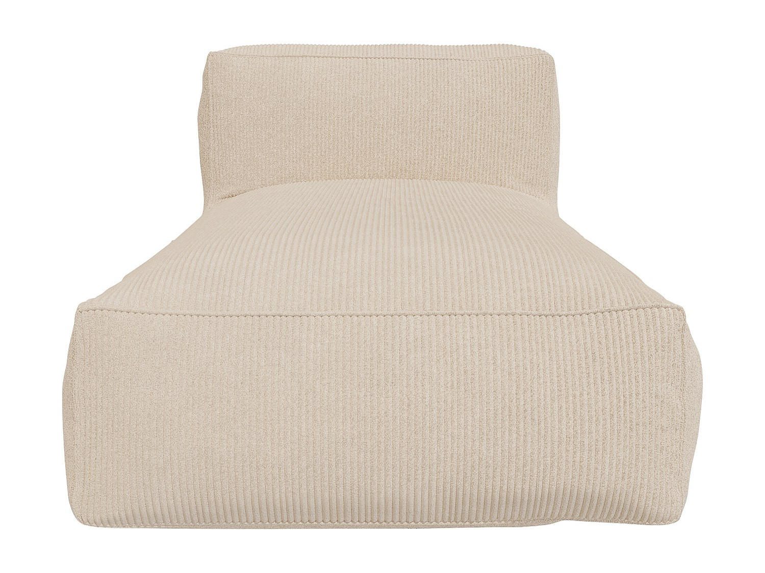 RECAMIERE ohne Schlaffunktion - 1 Person - Stoff, Samt - Beige - Beige, Textil (95/80/175cm) - Vente-Unique
