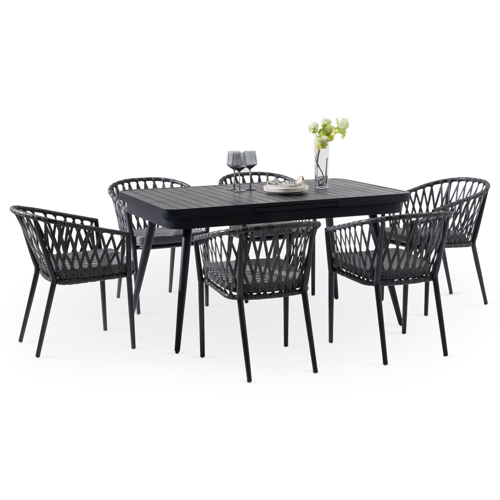 GARTENMÖBELSET SUNNY - Grau, Metall - IDIMEX