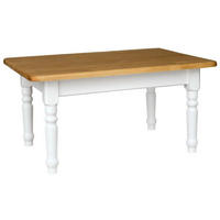 COUCHTISCH Kiefer Holz, weiß und Farbe Erle, 70 x 50 cm - Erlefarben, Holz (70/50/45cm)