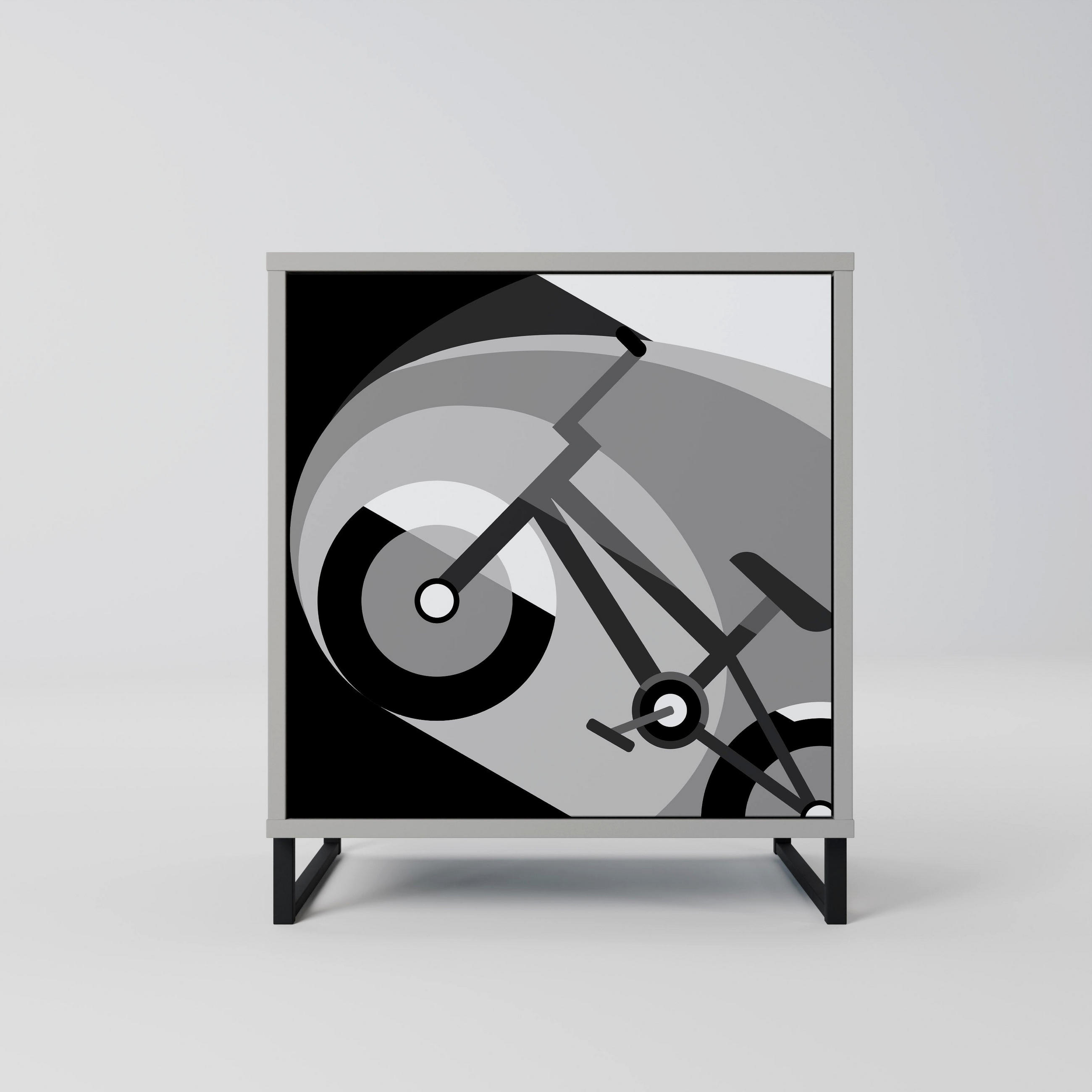 SpaceRebels Sideboard Grau 57.5x67.5x42 cm