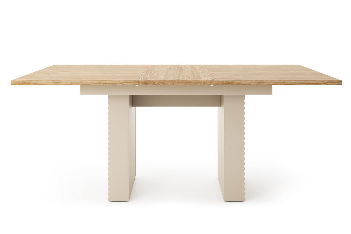 ESSTISCH TOGY 06 140-185/90 cm cm in Kaschmir / Geölter Eiche - Kaschmir/Eichefarben, Holzwerkstoff (60/100/47cm) - Deine Möbel 24