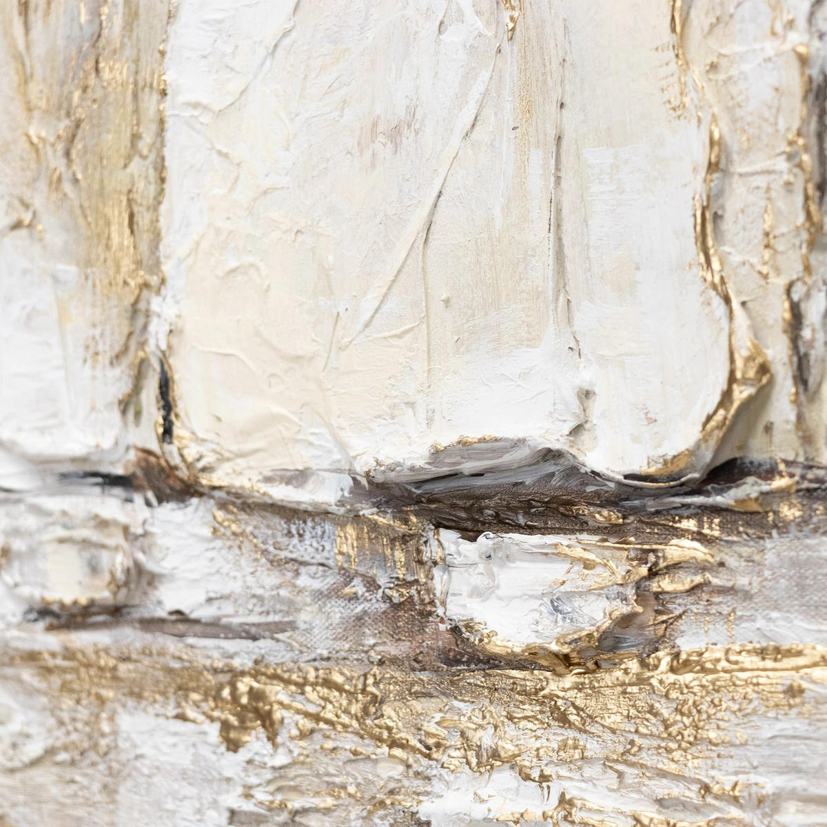 GEMÄLDE Sonnenblendung Schattenfugenrahmen Beige 100x50 cm - Beige, Holz (100/50cm) - YS-art gallery