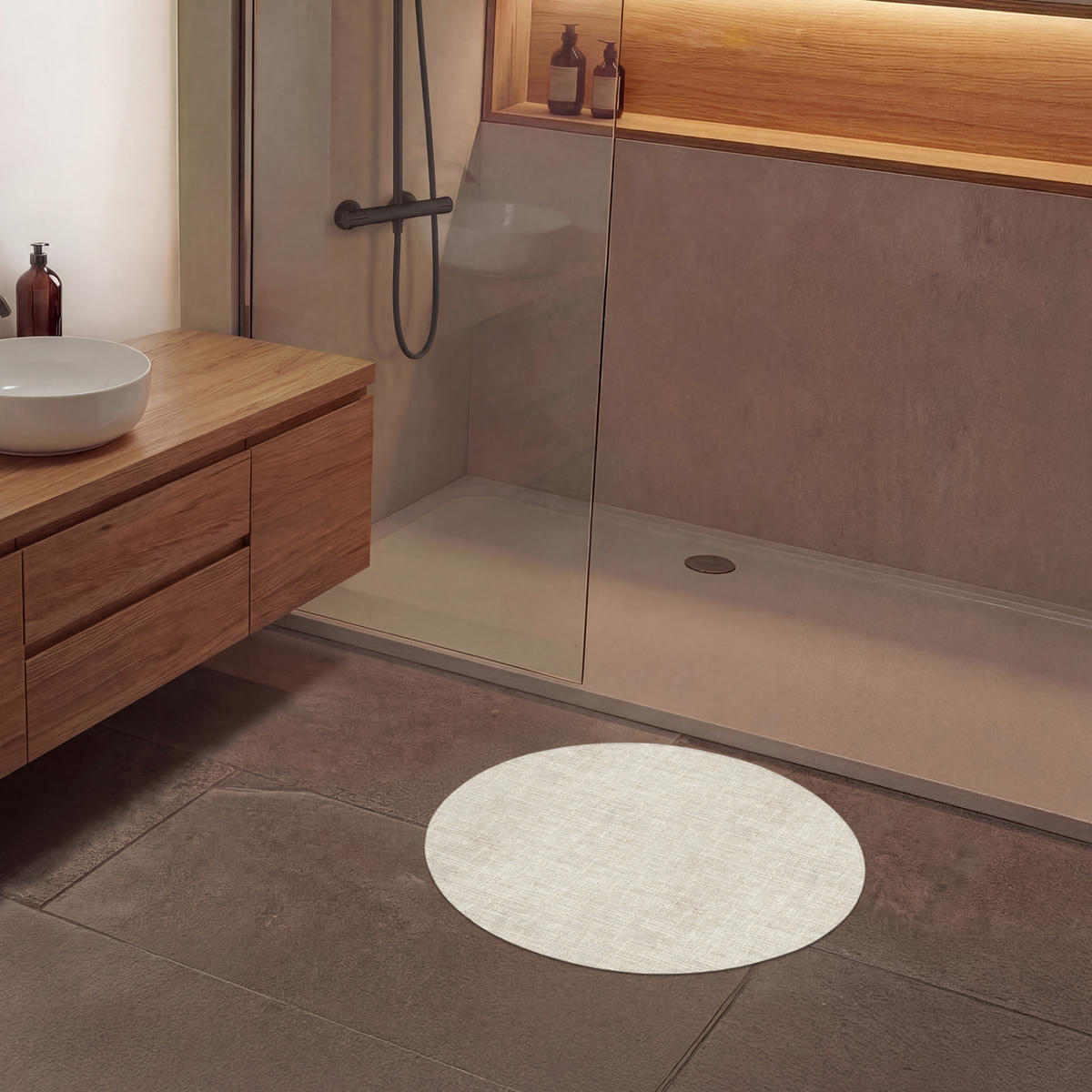 KOUPELNOVÁ PŘEDLOŽKA Povlečení - Textura - Béžová 70x70 cm - béžová, textil/plast (70/70cm) - OnlyWow