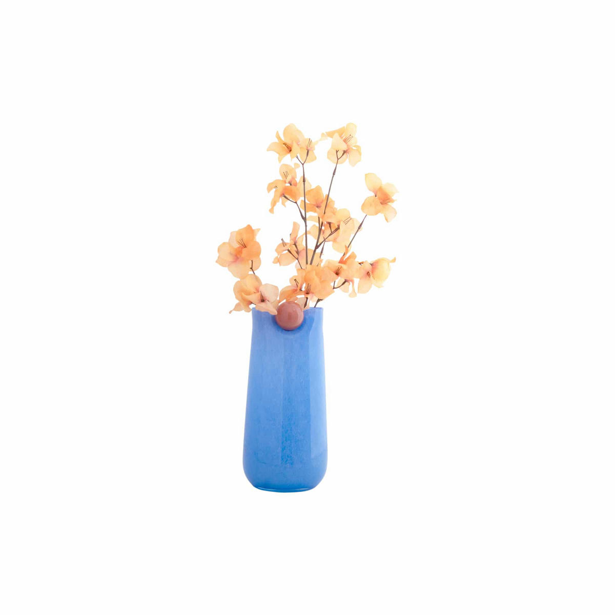 VASE Bolita Large Blau 16/16/32 cm - Blau, Glas (16/32cm) - Present Time