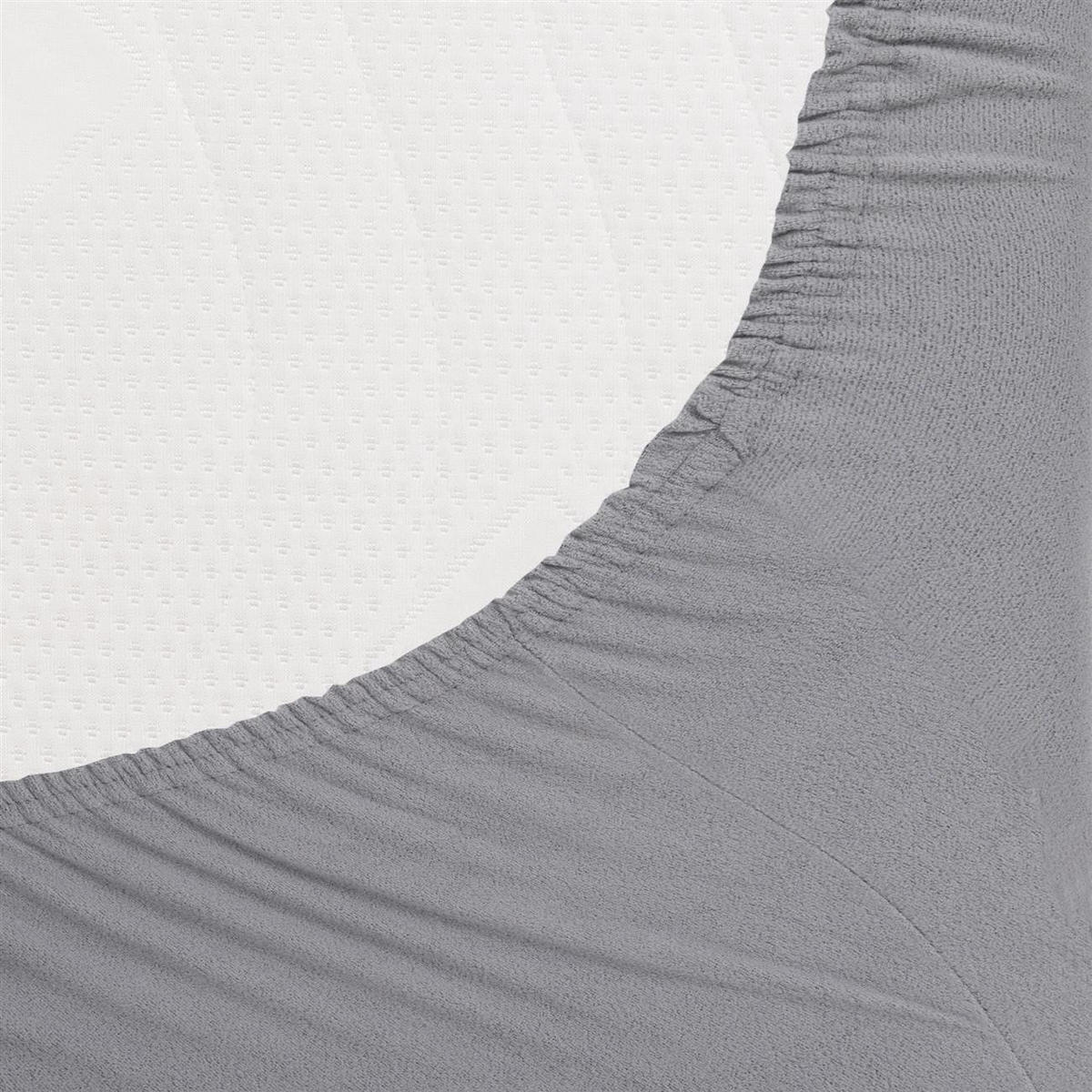 SPANNBETTLAKEN-TEDDY Warmes Winter Bettlaken 90x200 cm, Kuscheliges Teddy Laken Grau - Grau, Textil (90/200cm) - Carpe Sonno