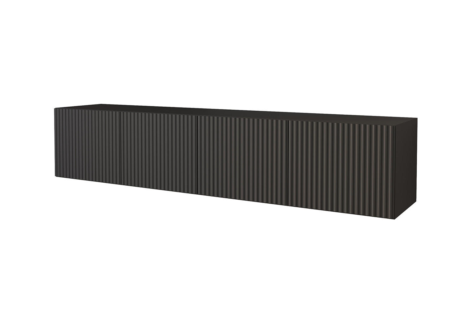 LOWBOARD NOA-2-W 2x100x40x41 cm - Schwarz - Schwarz, Holzwerkstoff (200/40/41cm) - ALTDECOR