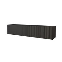 LOWBOARD NOA-2-W 2x100x40x41 cm - Schwarz - Schwarz, Holzwerkstoff (200/40/41cm) - ALTDECOR