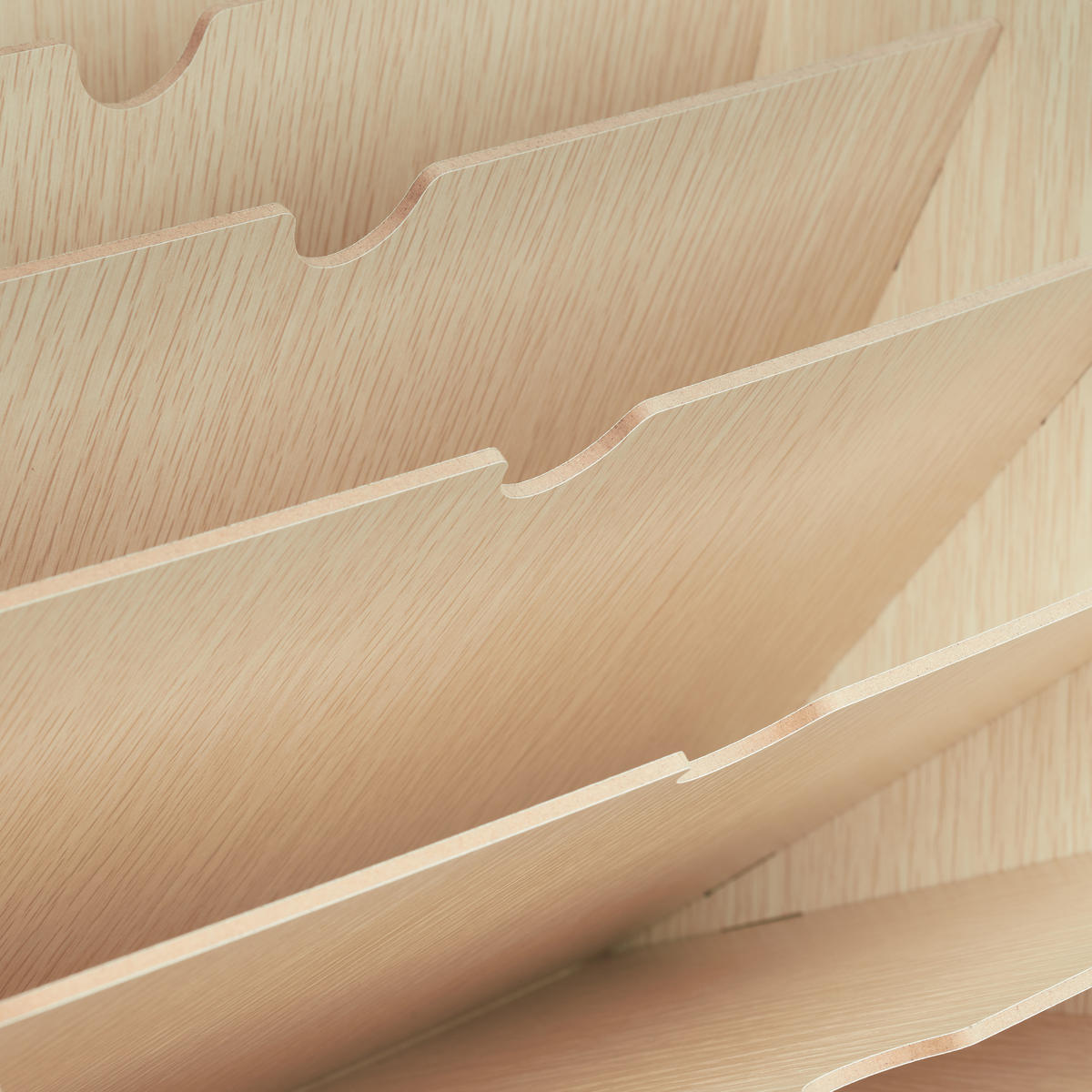 ULOŽENIE dokumentov - svetlohnedá, kompozitné drevo (34/27/27cm) - Relaxdays