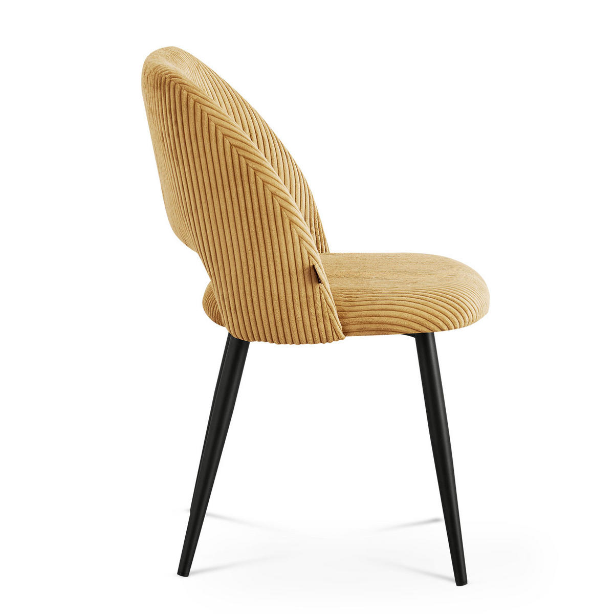 STUHL VICKY 2 Stück - Gelb, Metall (53/81/58cm) - B&D Home