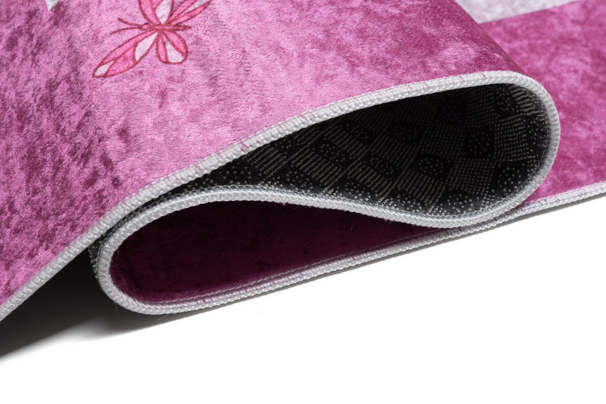 TEPPICH EMMA Rosa 140/200 cm - Rosa, Kunststoff (140/200cm) - Tapiso