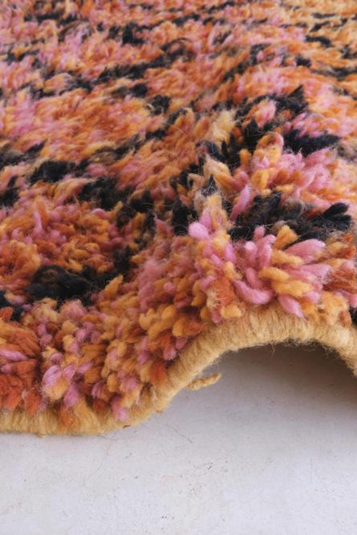 BERBERTEPPICH aus reiner Wolle 165x 294 cm - Orange, Naturmaterialien (165/294cm) - AFK Living