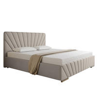 POLSTERBETT Ray 180 x 200 cm mit Bettkasten und Lattenrost, Federkernmatratze- beige - Beige, Holz (180/200cm) - Homesy