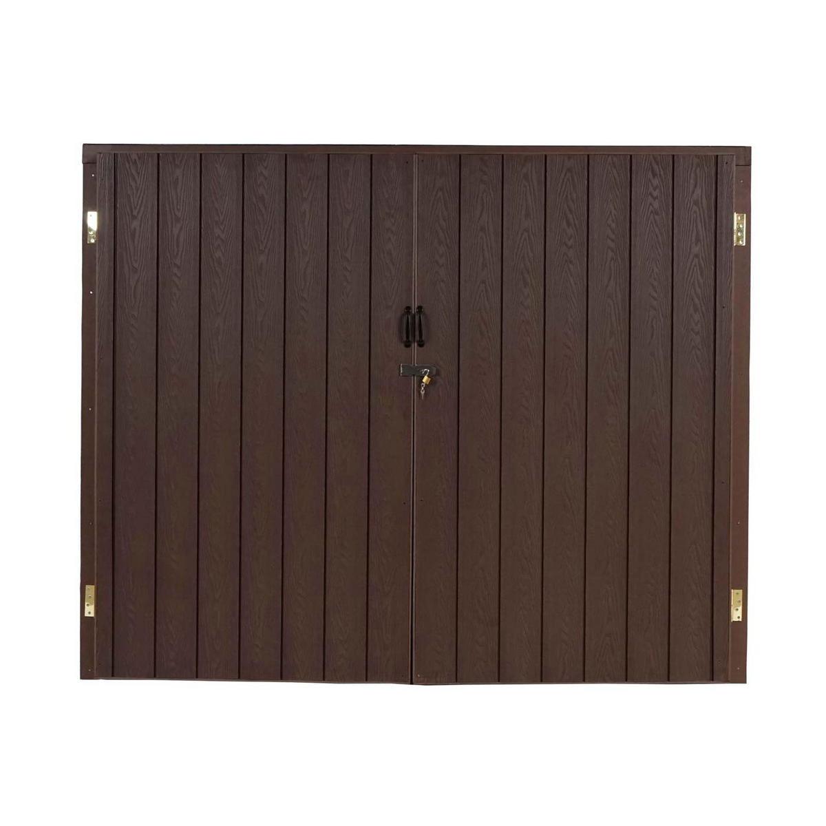 MÜLLTONNENVERKLEIDUNG Braun - Braun, Metall (213/172/160cm) - MCW