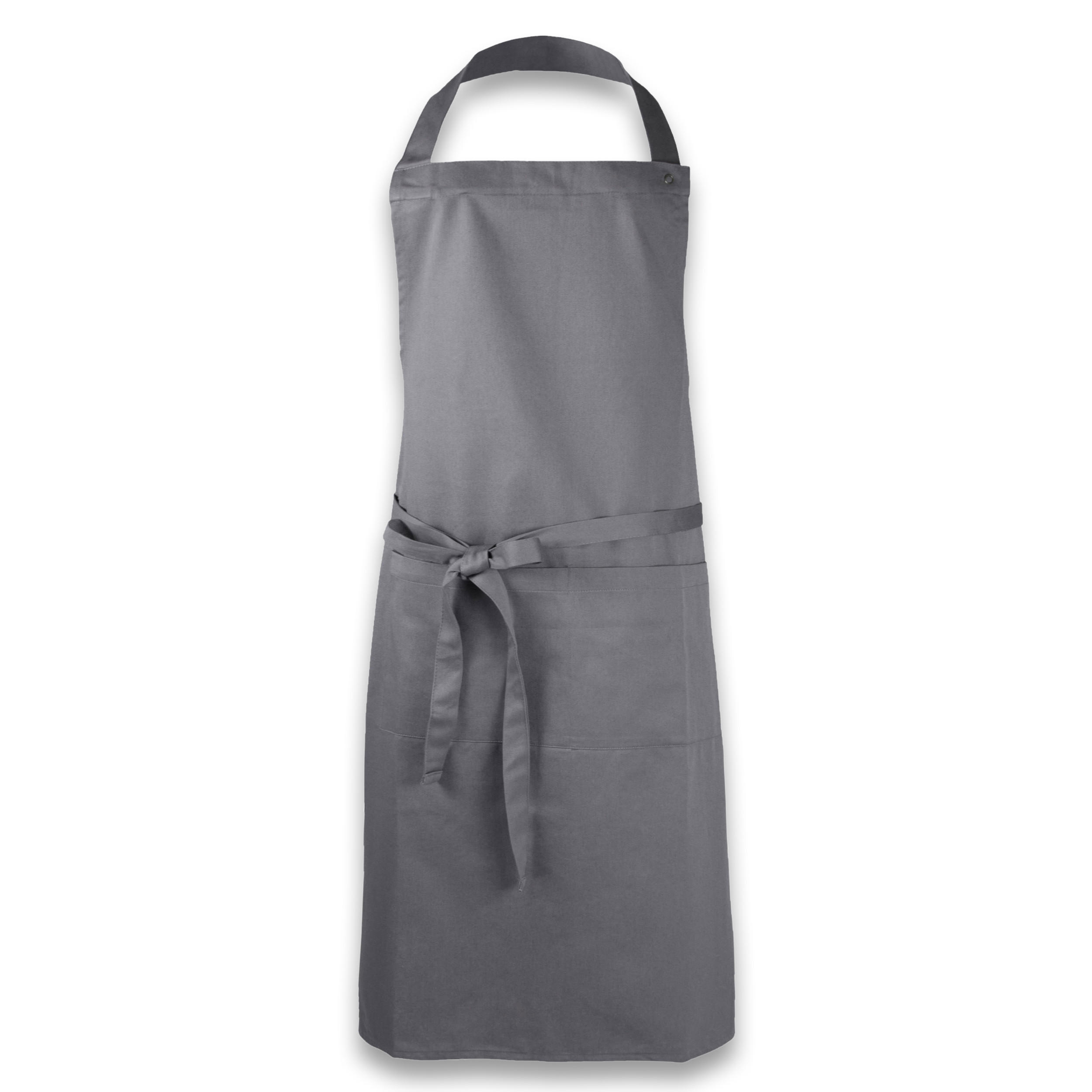 SCHÜRZE , 75x100 cm, 100% Baumwolle, Grau - Grau, Textil (75/100cm) - Zollner