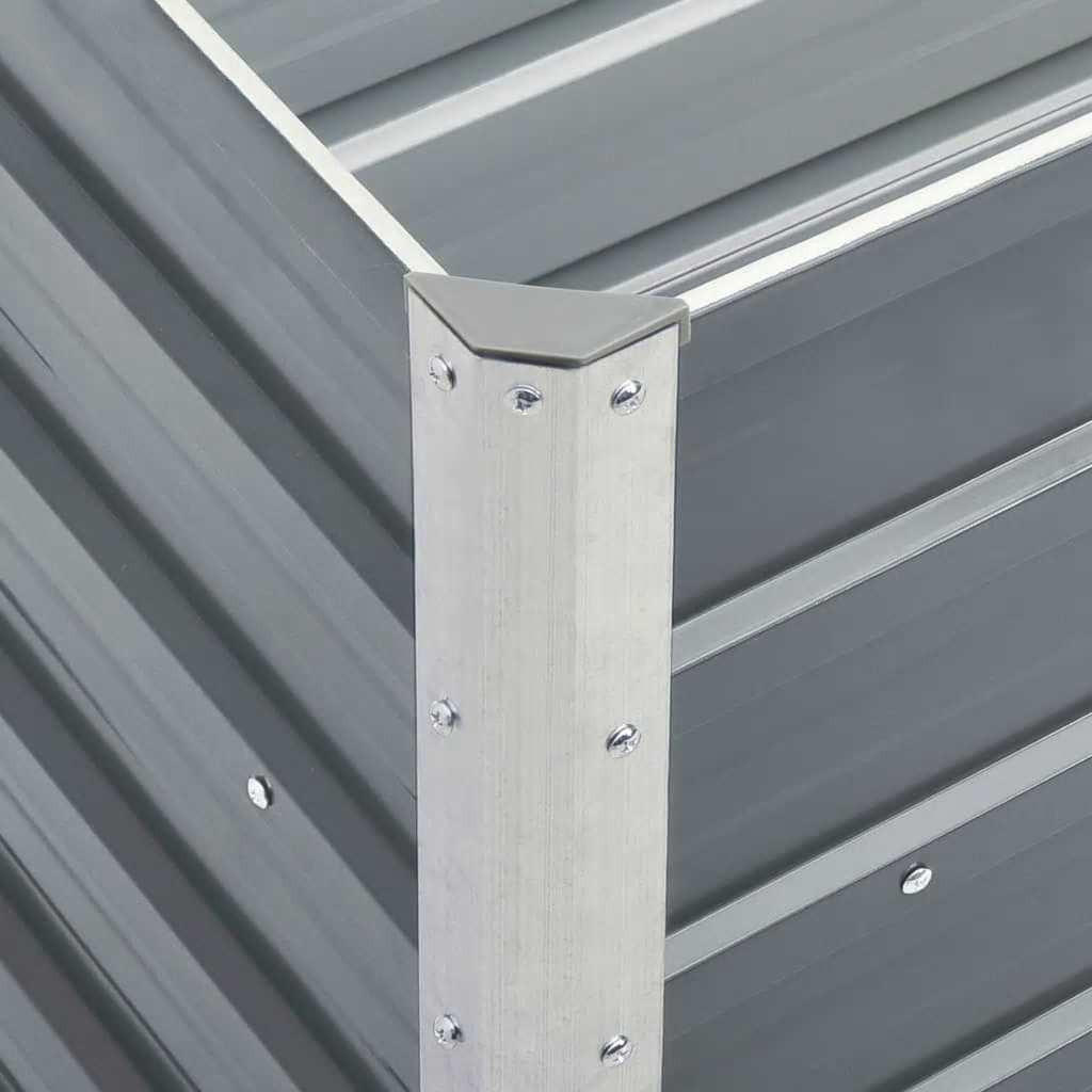 vidaXL Hochbeet Grau 40x77x240 cm