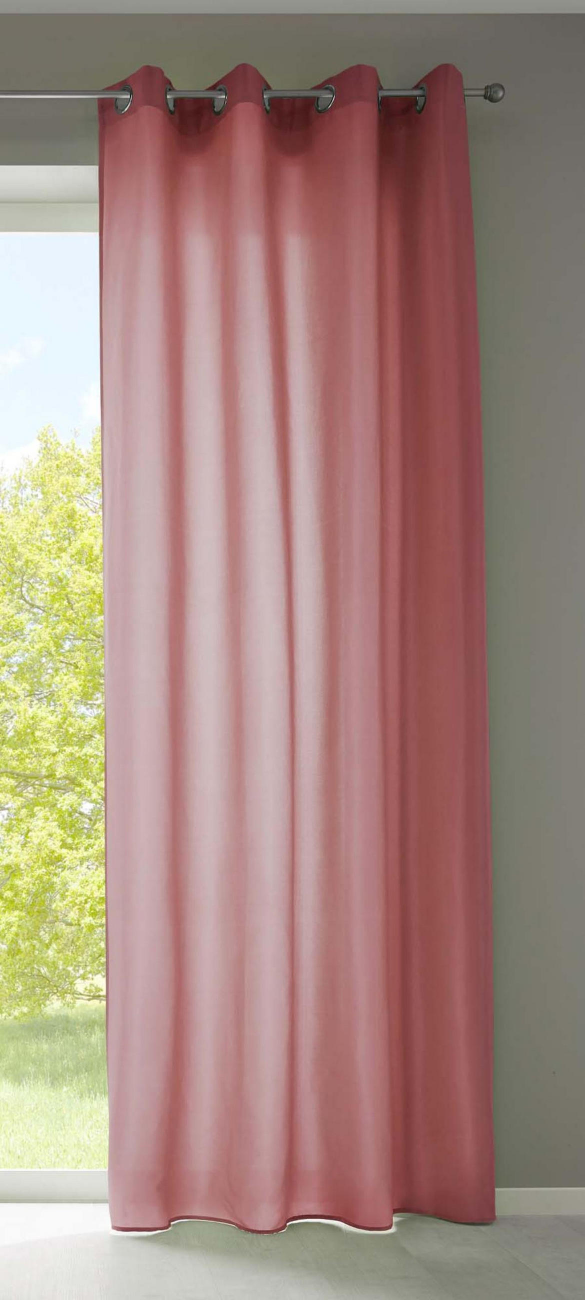 VORHANG BERLIN HxB 175x140cm Altrosa - Altrosa, Textil (140/175cm) - Gardinenbox