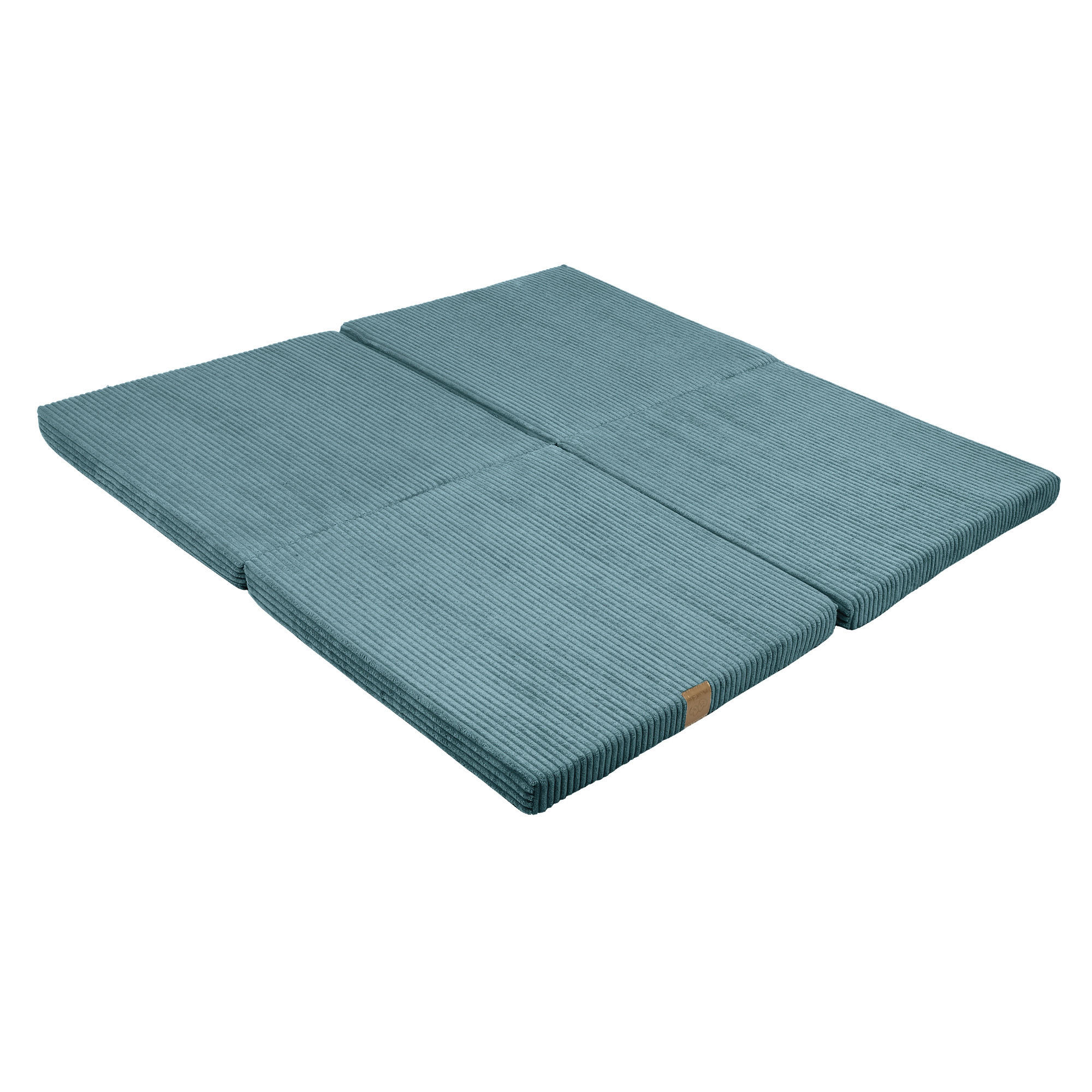 SPIELMATTE für Kinder, Quadratische, Aesthetic, Türkis - Türkis, Textil (120/120cm) - MeowBaby