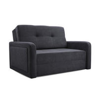 SOFA FLINT Schwarz Queens 23 - Schwarz, Textil (132/92/104cm) - imoebel24