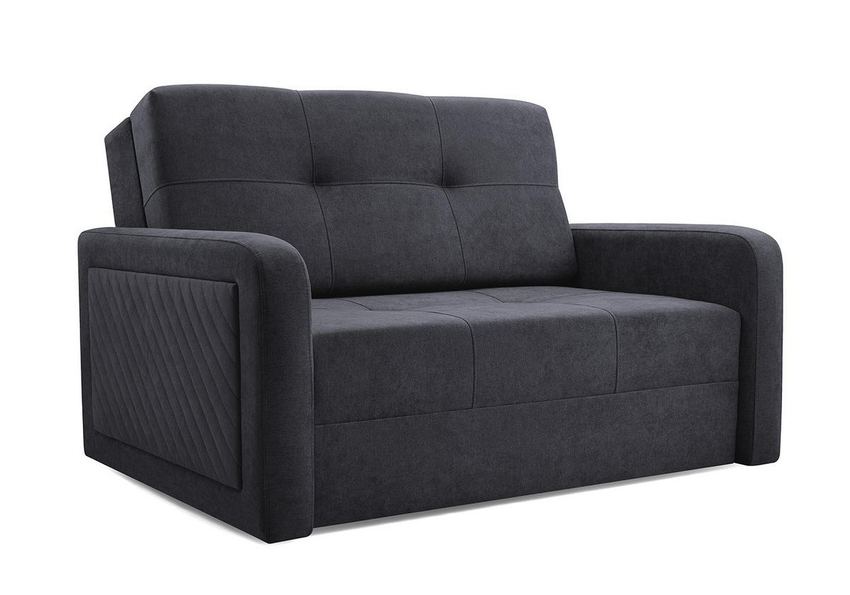 SOFA FLINT Schwarz Queens 23 - Schwarz, Textil (132/92/104cm) - imoebel24