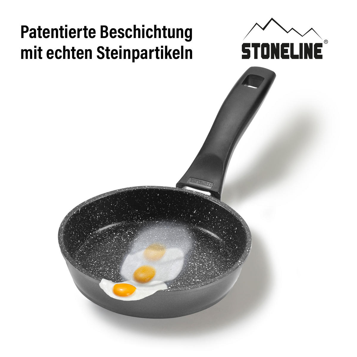 BRATPFANNE - Schwarz, Metall (14cm) - Stoneline