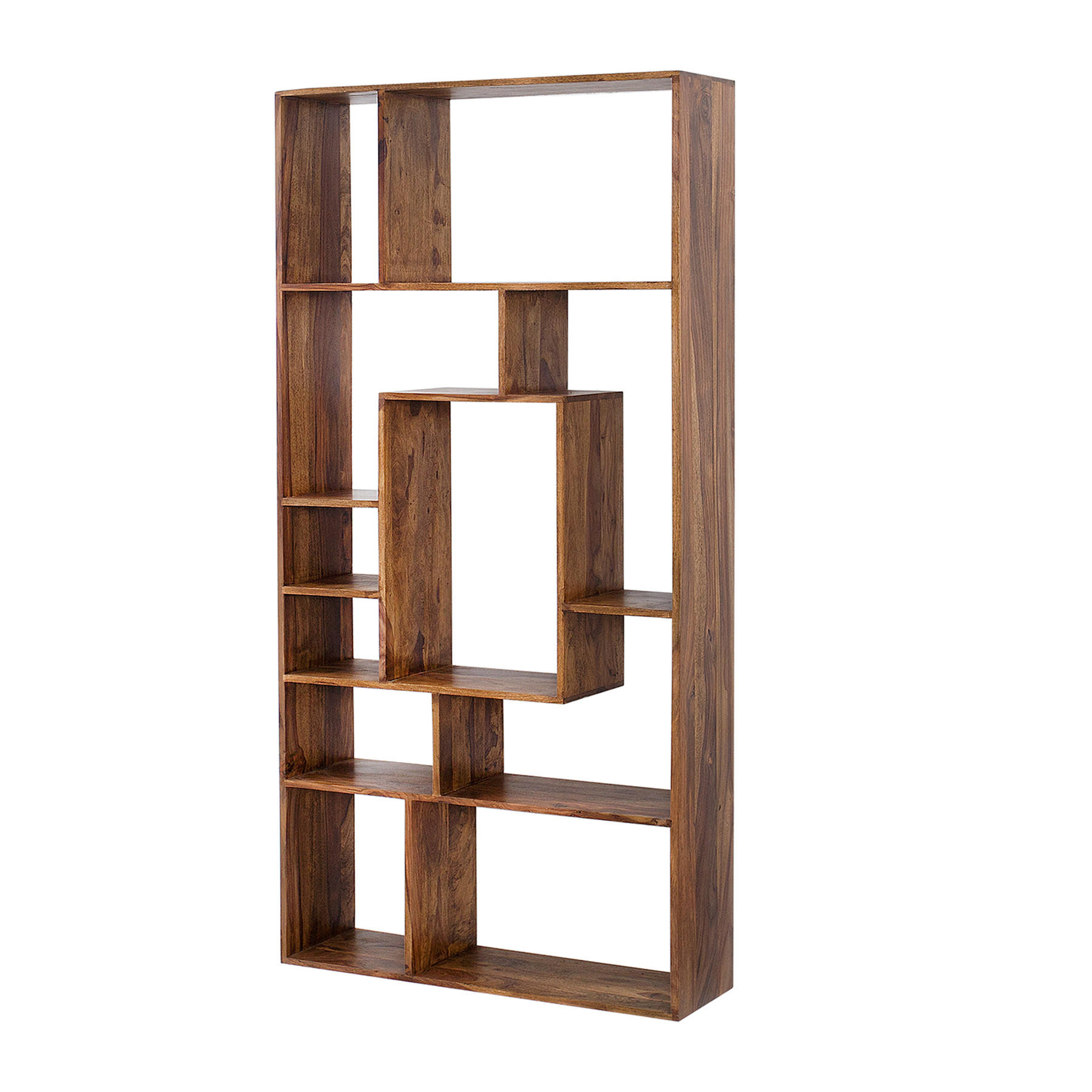 STANDREGAL CUBUS Sheesham Natur 180 cm - Braun, Holz (80/180/25cm) - riess-ambiente