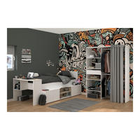 JUGENDZIMMER Hochbett Cleo in Weiß und Jackson Eiche von Parisot - Weiß, Holzwerkstoff (80/200/120cm)