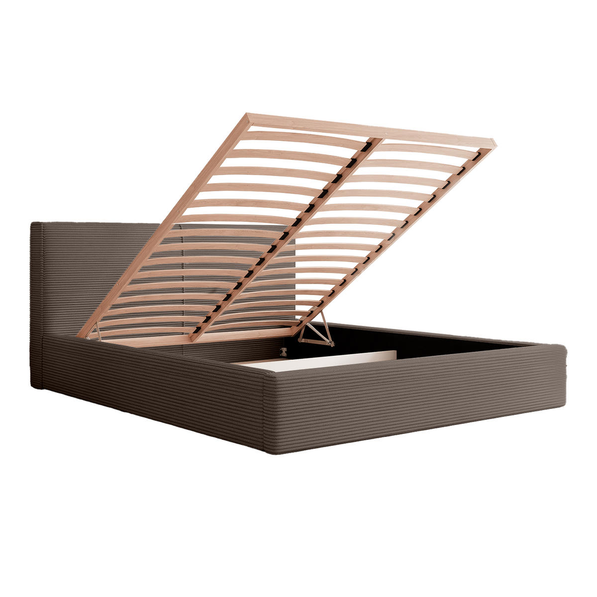 POLSTERBETT VIVELO 140x200 cm, Braun - Braun, Textil (200/140cm) - Fedve