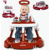 LAUFLERNWAGEN mit Spielset & Bodenmatte Rot - Rot, Kunststoff (70/70cm) - Twinky