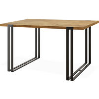 ESSTISCH Marco rechteckig ausziehbar, Lancelot Eiche 160-260/90/76 cm - Eichefarben/Schwarz, Holzwerkstoff/Metall (160/90/76cm) - WFL GROUP