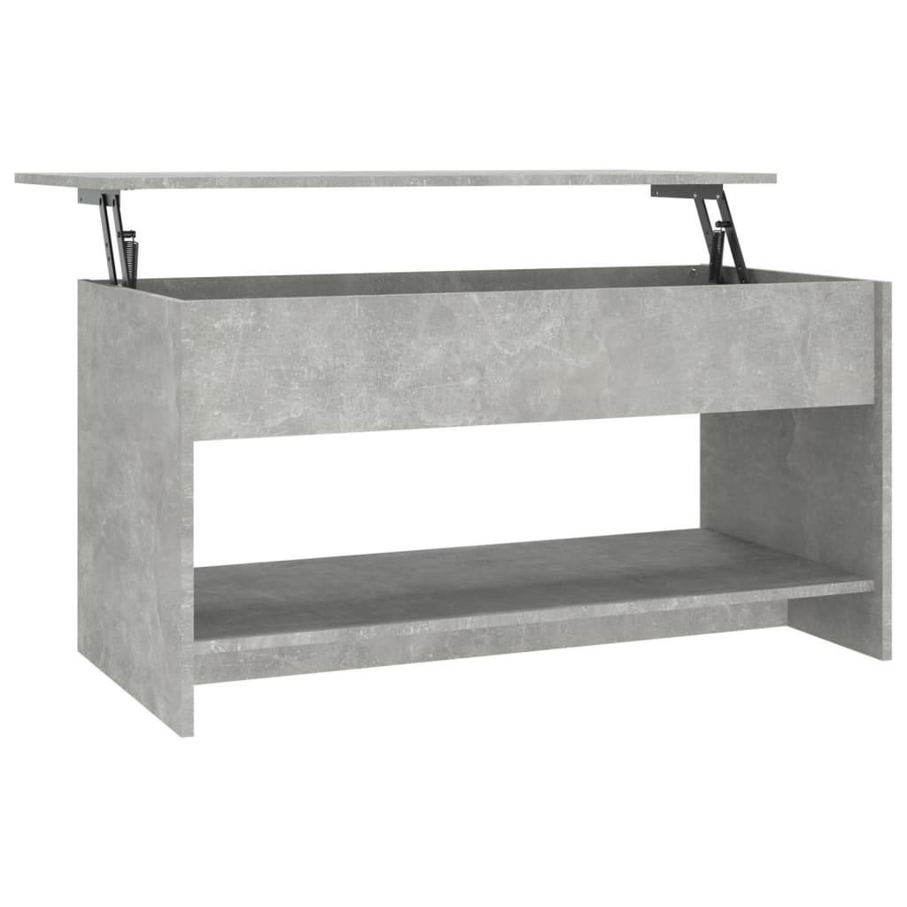 COUCHTISCH Betongrau 102x50x52,5 cm Holzwerkstoff - Grau, Holzwerkstoff (102/50/52.5cm) - furnicato