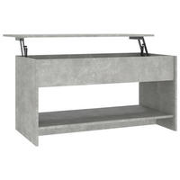 COUCHTISCH Betongrau 102x50x52,5 cm Holzwerkstoff - Grau, Holzwerkstoff (102/50/52.5cm) - furnicato