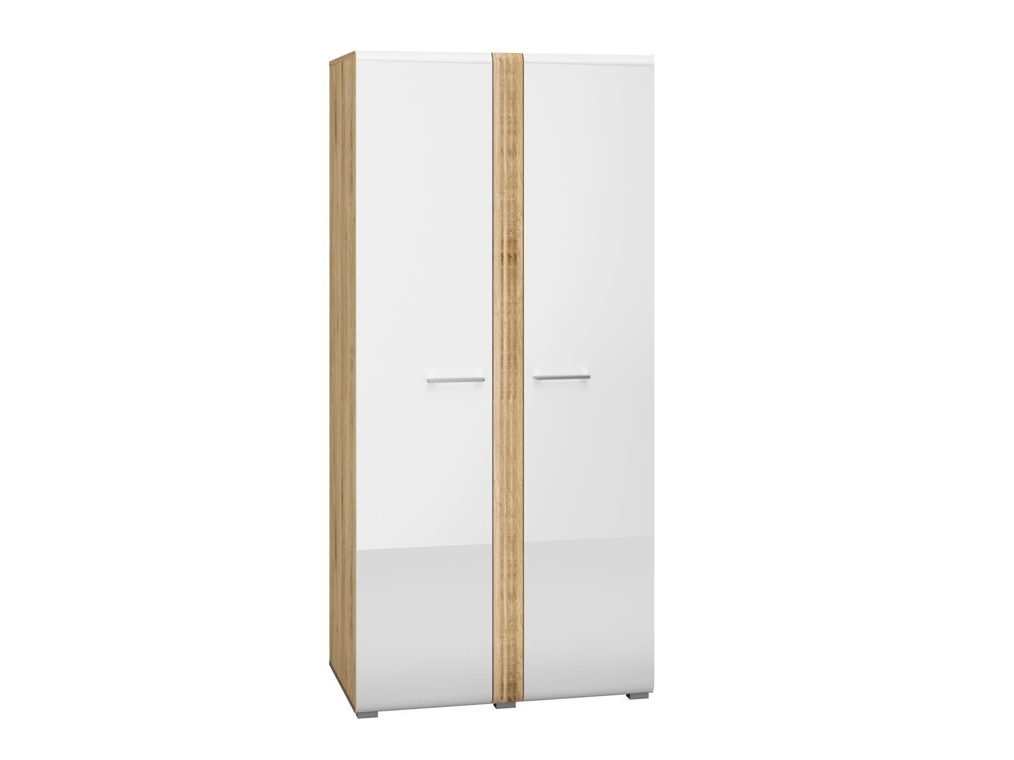 KLEIDERSCHRANK ADAGIO Weiß 92x56x196 cm - Weiß, Holzwerkstoff (92/196/56cm) - FURNLUX