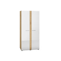 KLEIDERSCHRANK ADAGIO Weiß 92x56x196 cm - Weiß, Holzwerkstoff (92/196/56cm) - FURNLUX