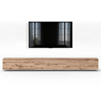 LOWBOARD Barvo 3x100 Eiche Wotan 300/34/32 cm – hängendes TV-Board - Braun, Holzwerkstoff (300/34/32cm) - AX Living