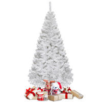 WEIHNACHTSBAUM Weiß - Weiß, Kunststoff (180cm) - COSTWAY