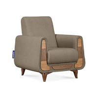SESSEL GUSTAVO mit Armlehnen, braun - Braun, Holz/Holzwerkstoff (83/95/92cm) - KONSIMO®