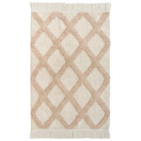 DĚTSKÝ KOBEREC Světle béžový 60/90 cm Bavlna Punsari - béžová, textil (60/90cm) - Beliani