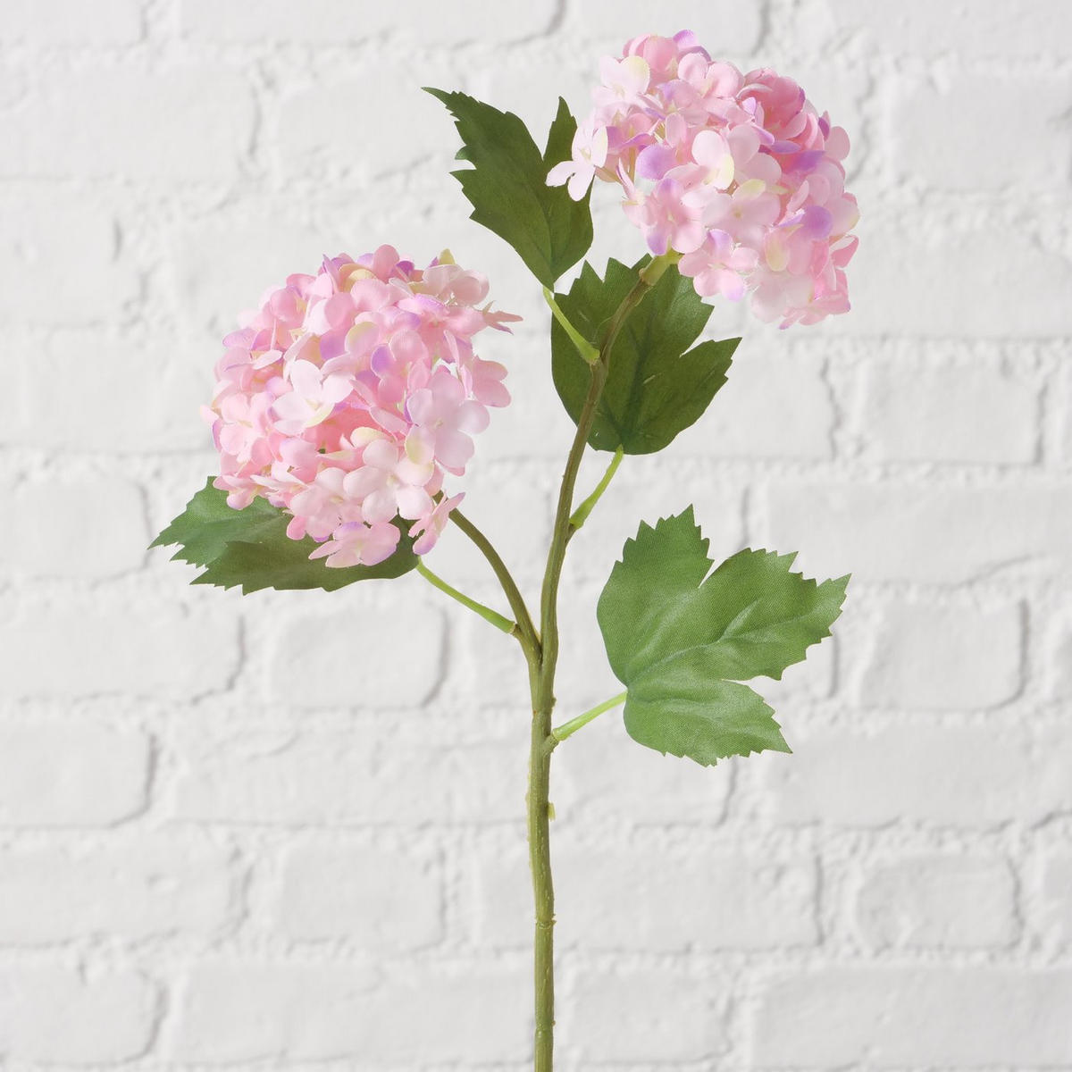 HORTENSIE mit Stiel 13,5/7/35 cm - Rosa, Kunststoff (35cm) - Boltze Home