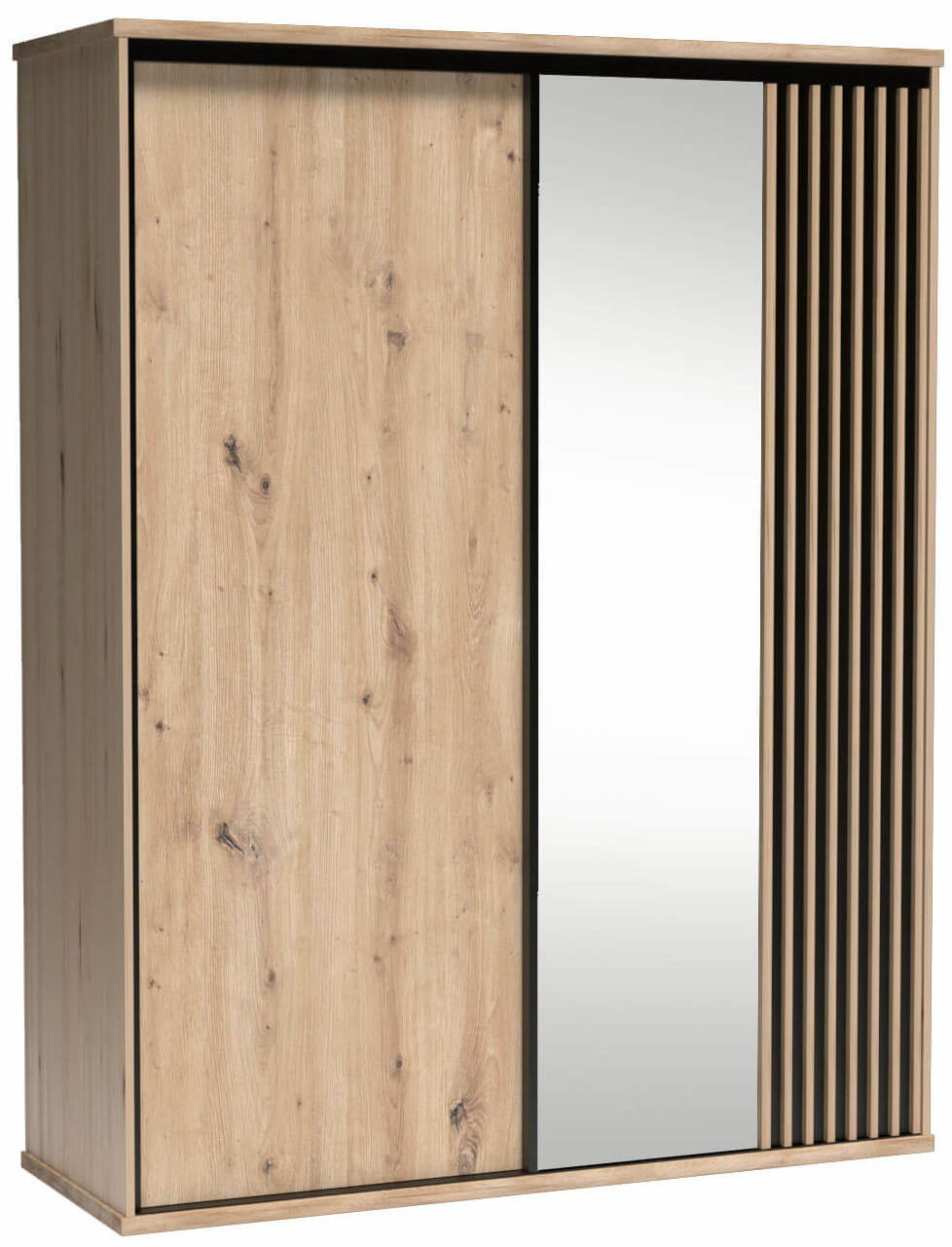 Meblini Schiebetürenschrank Eiche Artisan 179x216x60 cm