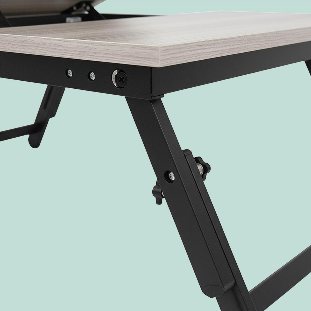 LAPTOPTISCH - Schwarz, Holz/Holzwerkstoff (35/70/19.5cm) - Relaxdays