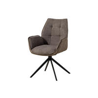 STUHL 100% Polyester 61 x 61 x 89 cm braun / graubraun POLSTERSTÜHLE #102 - Braun, Kunststoff (61/89/61cm) - Massivmoebel24