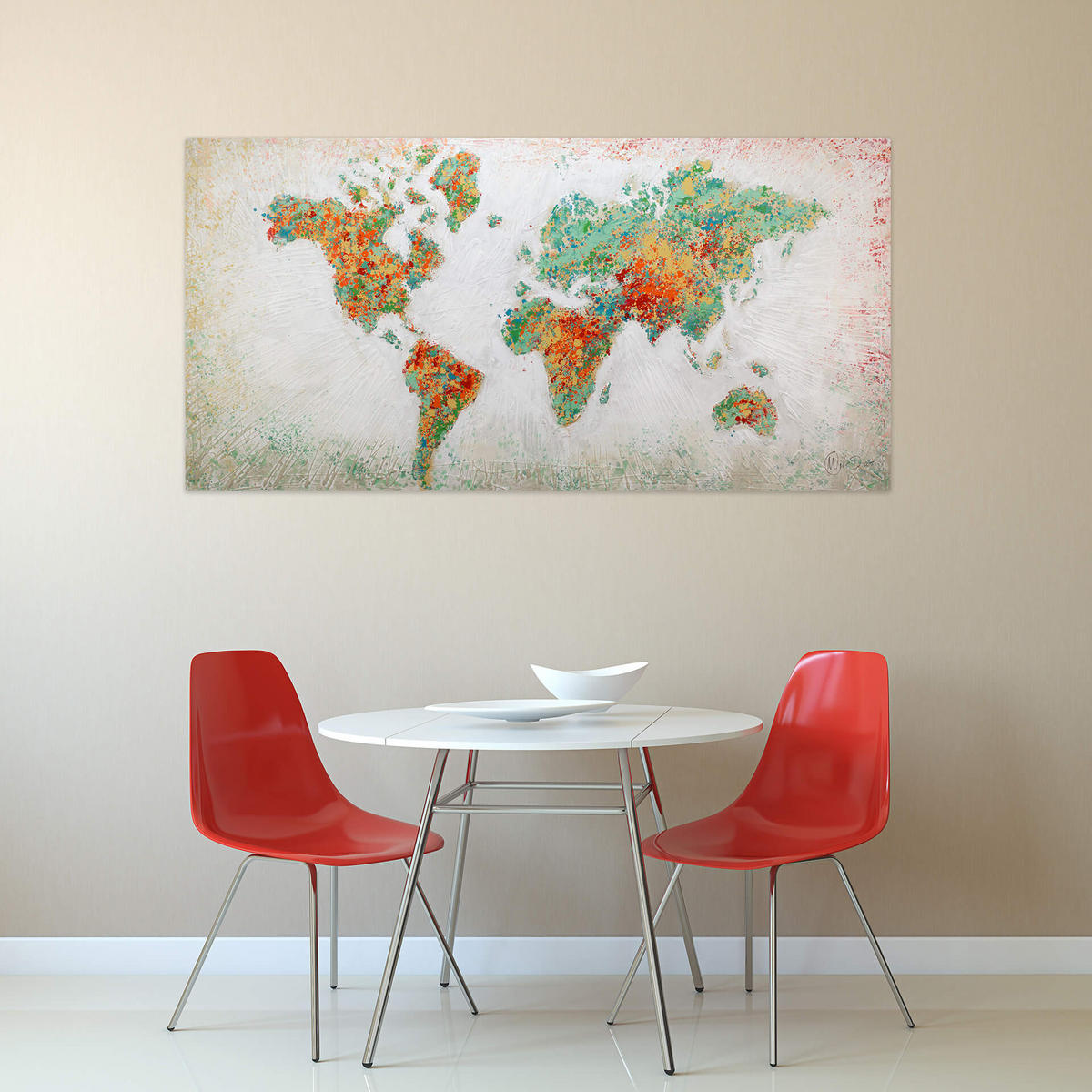 ACRYLBILD HANDGEMALT 140/70 cm - Multicolor, Holz/Textil (140/70cm) - KUNSTLOFT