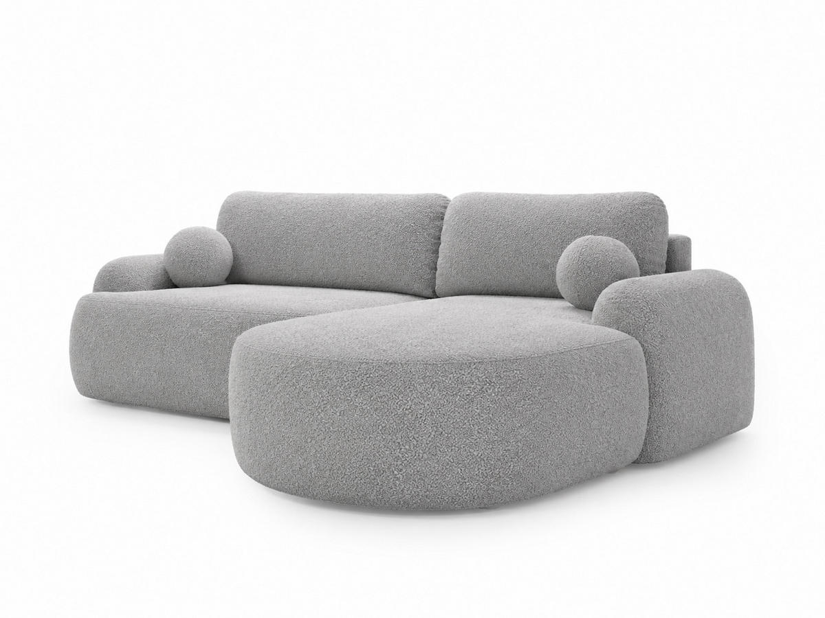 ECKSOFA Aurio Grau Rechts - Grau, Holz/Textil (261/177cm) - Graingold